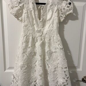 Crystal Doll Ivory Lace Dress